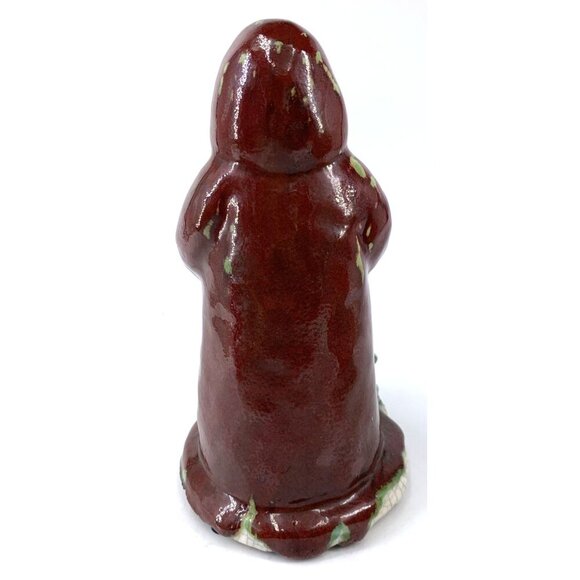 Crackle Santa Claus Christmas Figurine Decor 8" Ceramic Vintage - Picture 5 of 8